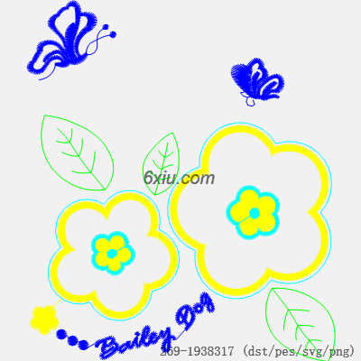 svg矢量绣花图下载