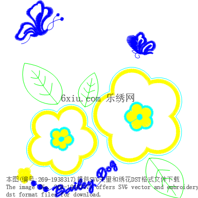 svg矢量绣花图下载