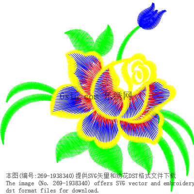 svg矢量绣花图下载