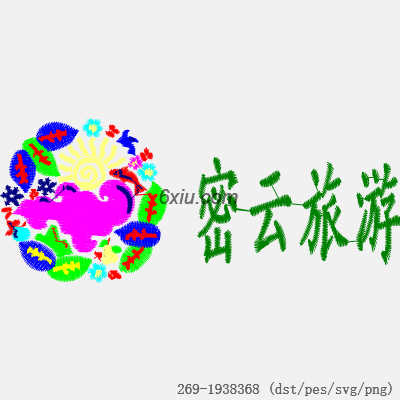 svg矢量绣花图下载