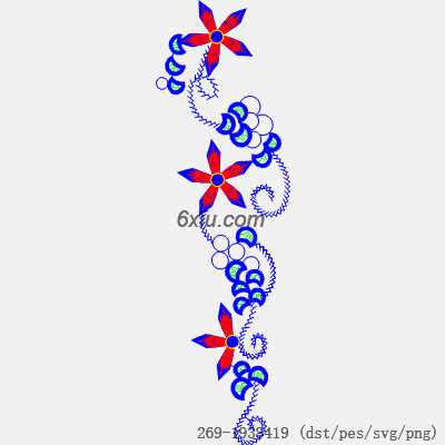 svg矢量绣花图下载