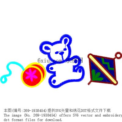 svg矢量绣花图下载