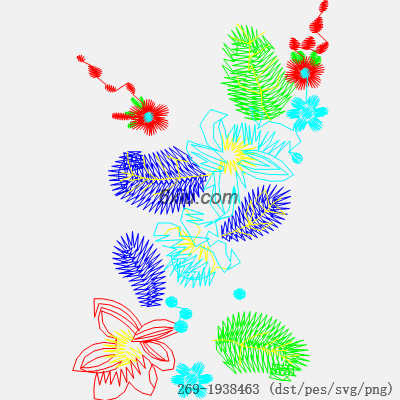 svg矢量绣花图下载