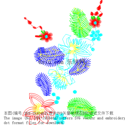 svg矢量绣花图下载