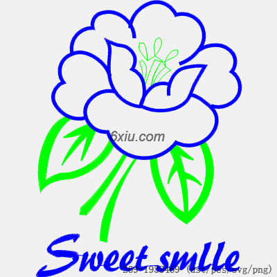 svg矢量绣花图下载