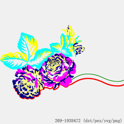 svg矢量绣花图下载