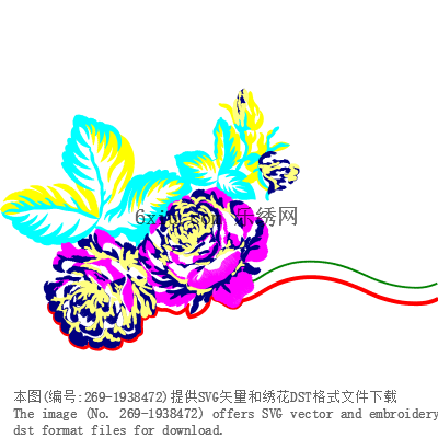 svg矢量绣花图下载