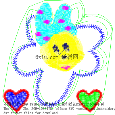 svg矢量绣花图下载