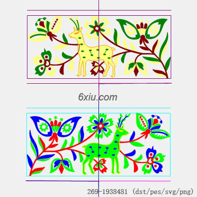 svg矢量绣花图下载