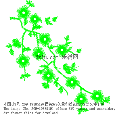 svg矢量绣花图下载