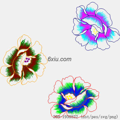 svg矢量绣花图下载