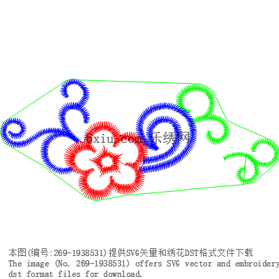 svg矢量绣花图下载