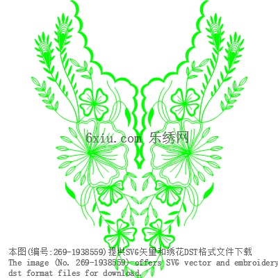 svg矢量绣花图下载