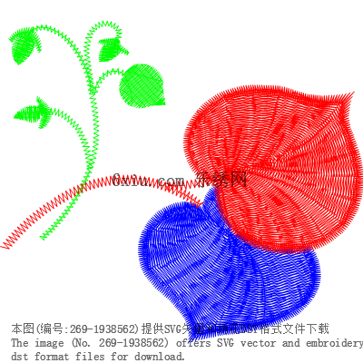 svg矢量绣花图下载
