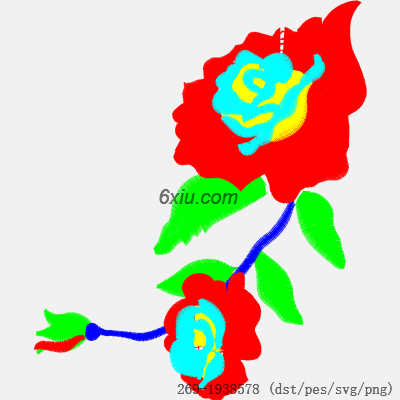 svg矢量绣花图下载