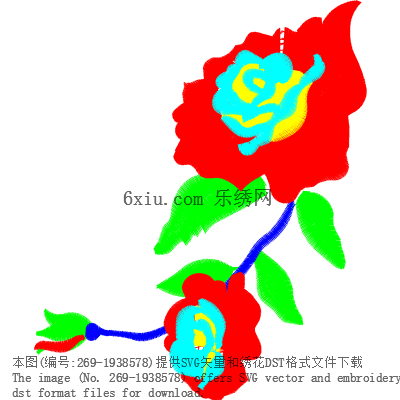 svg矢量绣花图下载