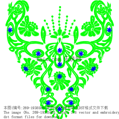 svg矢量绣花图下载