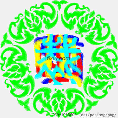 svg矢量绣花图下载