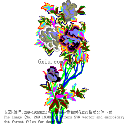 svg矢量绣花图下载