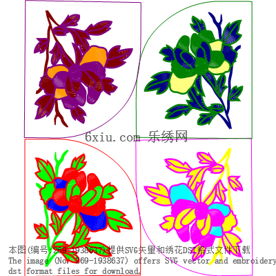 svg矢量绣花图下载