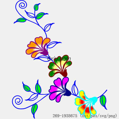 svg矢量绣花图下载