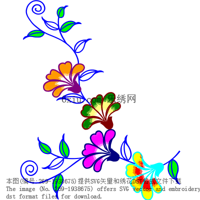 svg矢量绣花图下载