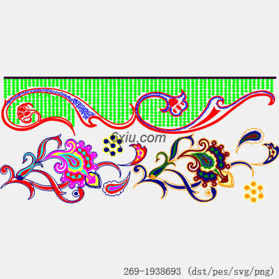svg矢量绣花图下载