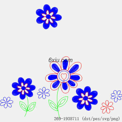 svg矢量绣花图下载