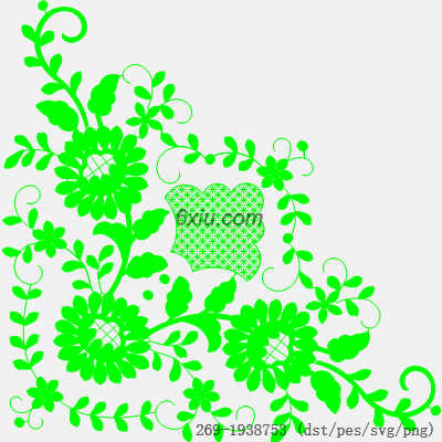 svg矢量绣花图下载