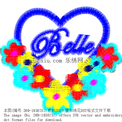svg矢量绣花图下载