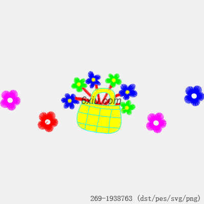svg矢量绣花图下载