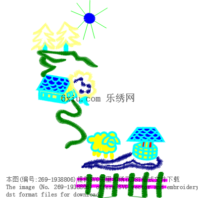 svg矢量绣花图下载