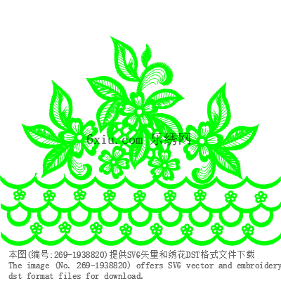svg矢量绣花图下载