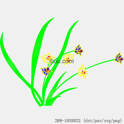 svg矢量绣花图下载