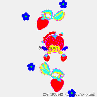 svg矢量绣花图下载