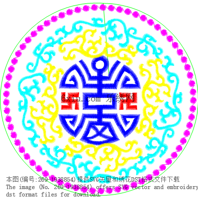 svg矢量绣花图下载