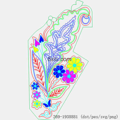 svg矢量绣花图下载
