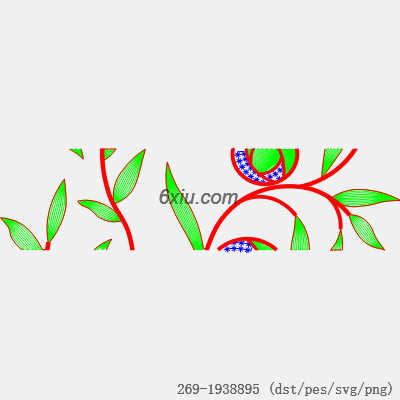 svg矢量绣花图下载