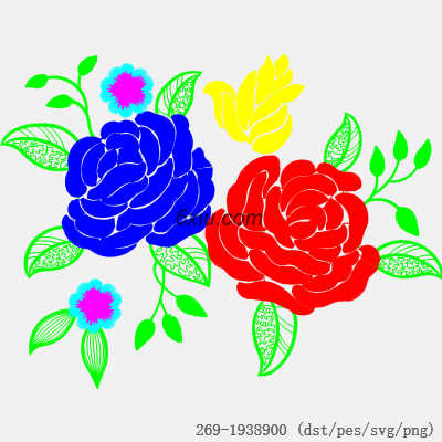 svg矢量绣花图下载