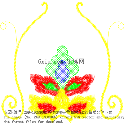svg矢量绣花图下载