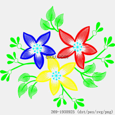 svg矢量绣花图下载