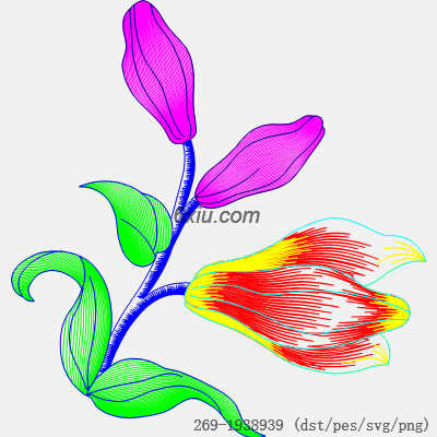 svg矢量绣花图下载