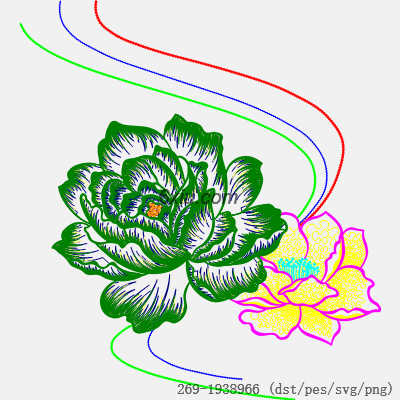 svg矢量绣花图下载