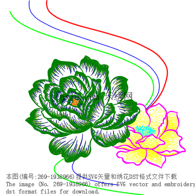 svg矢量绣花图下载