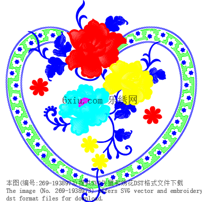 svg矢量绣花图下载
