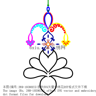 svg矢量绣花图下载