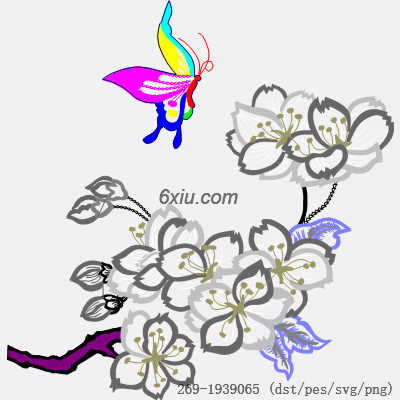 svg矢量绣花图下载