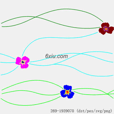 svg矢量绣花图下载