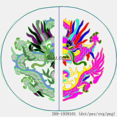 svg矢量绣花图下载