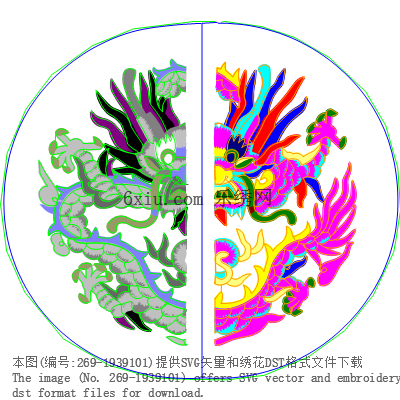 svg矢量绣花图下载